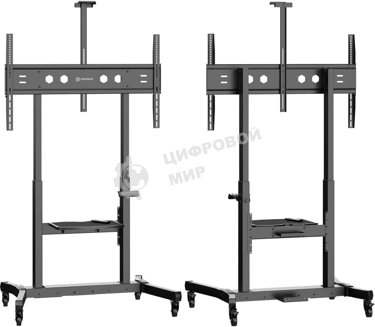 Мобильная стойка МОТОРИЗОВАННАЯ ONKRON на 1 ТВ/50-100