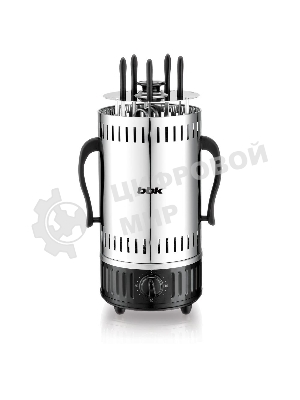 Шашлычница электрическая BBK BBQ601T нержавеющая сталь/черный