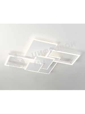 Потолочный светодиодный светильник Ambrella light FA1031/5 WH белый 95W 3000K-6400K 705*500*95 (ПДУ ИК)