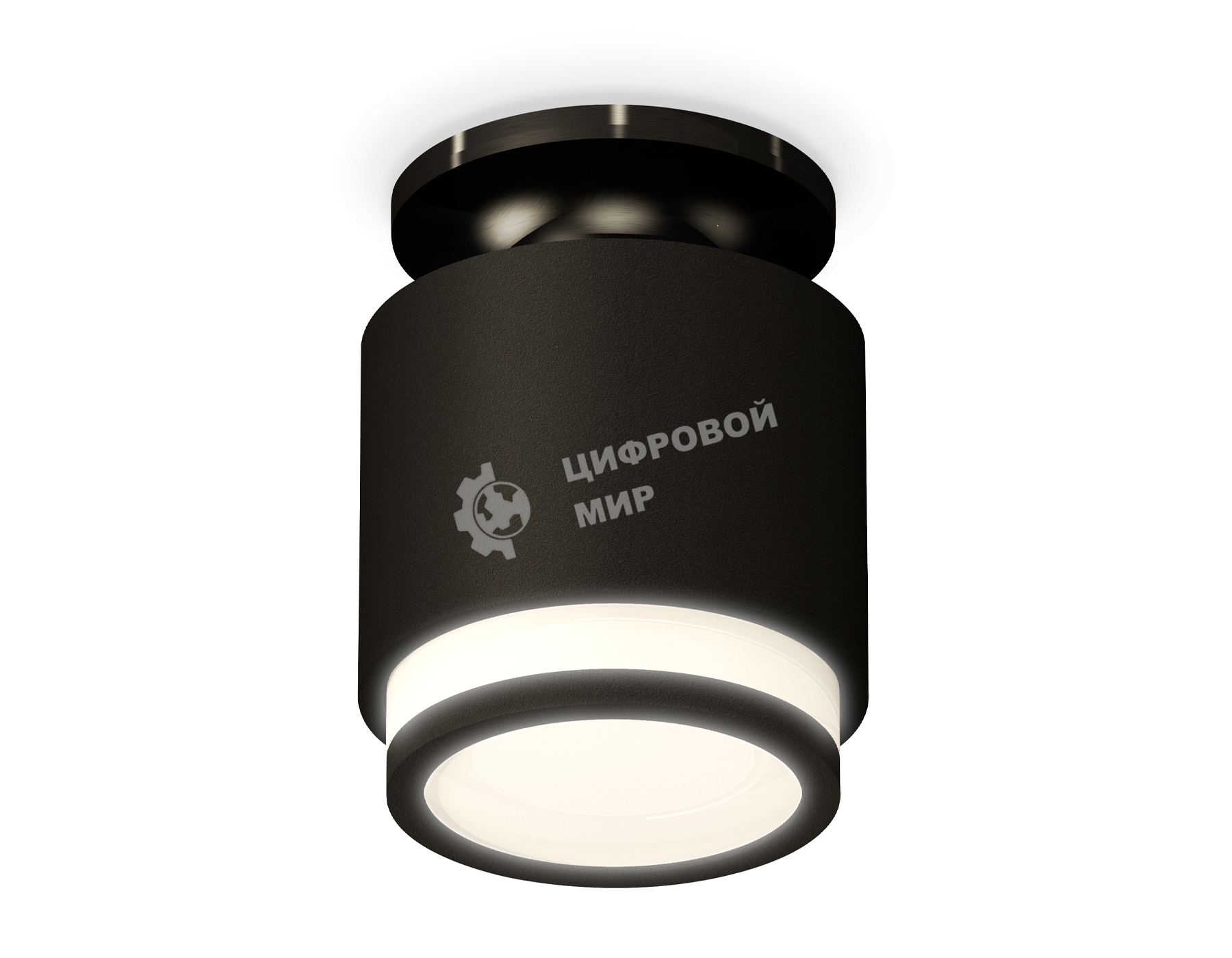 Светильник Ambrella Light XS7511063 SBK/PBK/FR черный песок/черный полированный/белый матовый MR16 GU5.3 (N7926, C7511, N7121)