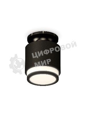 Светильник Ambrella Light XS7511063 SBK/PBK/FR черный песок/черный полированный/белый матовый MR16 GU5.3 (N7926, C7511, N7121)