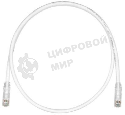 Патч-корд TX6 PLUS UTP PANDUIT UTPSP0.5MY, Cat.6, с модульными разъемами TX6 PLUS на обоих концах, 0.5 м, белый