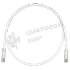 Патч-корд TX6 PLUS UTP PANDUIT UTPSP0.5MY, Cat.6, с модульными разъемами TX6 PLUS на обоих концах, 0.5 м, белый