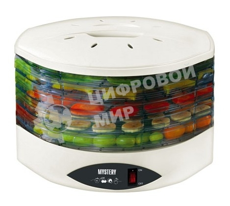 Сушилка для овощей и фруктов Mystery MDH-322 белый 250W