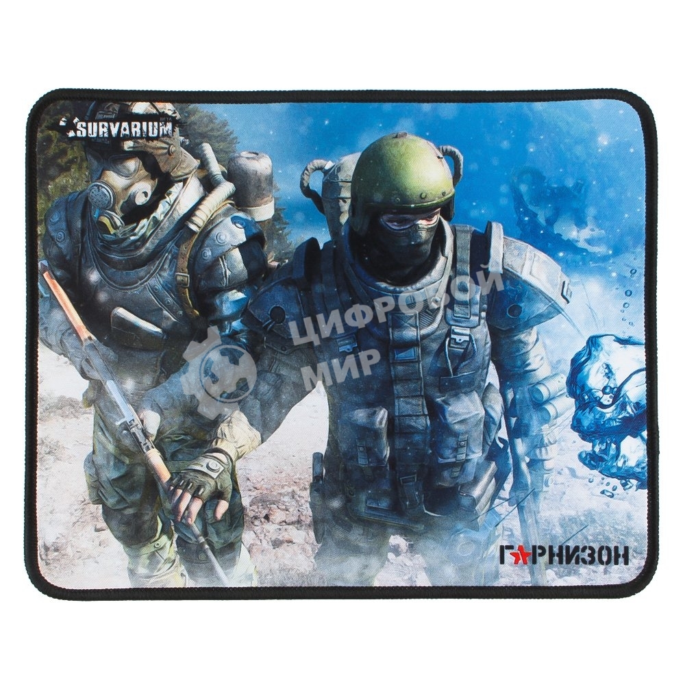 Коврик для мыши Гарнизон GMP-105, игровой, дизайн - игра Survarium, ткань/резина, размеры 200 x 250 x 3 мм