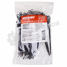 Хомут-стяжкa нейлоновая под винт Rexant 100x3,6 мм, черная, упаковка 100 шт.
