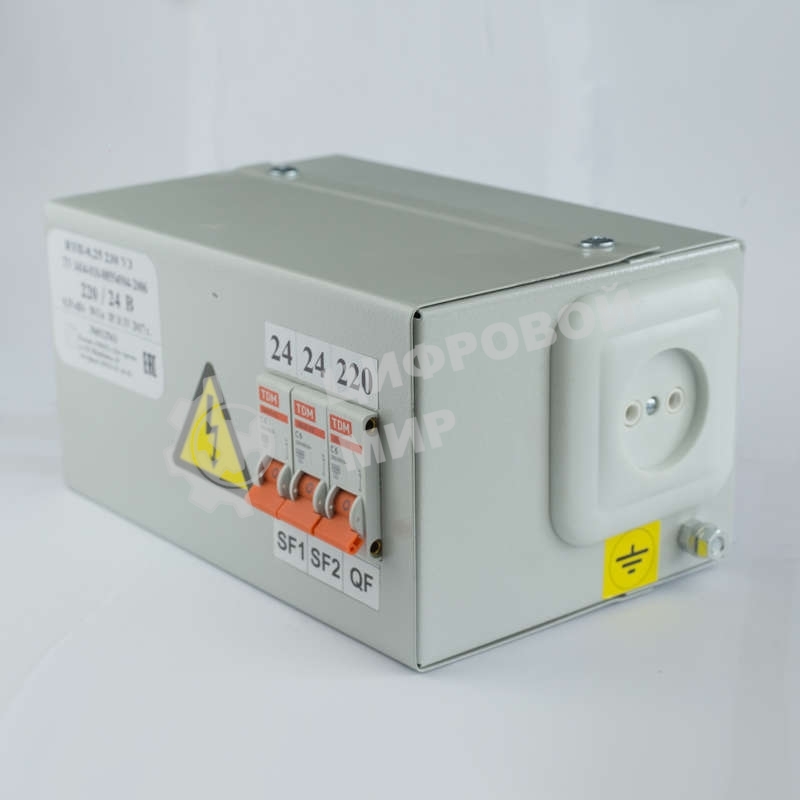 Ящик с понижающим трансформатором ЯТП 0.25 220/24В (3 авт. выкл.) Кострома ОС0000002235