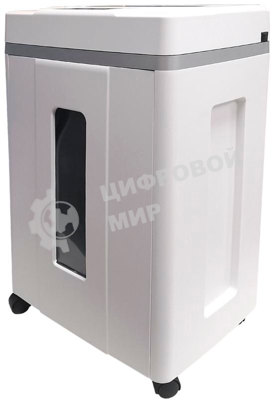 Шредер Office Kit S200TSCD 0,8x1 белый (секр.P-7) фрагменты 6лист. 25лтр. скобы пл.карты CD