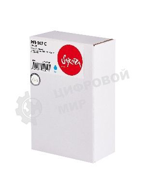 Картридж струйный Sakura 6706B001 (PFI-107 C) для Canon, голубой, 130 мл.