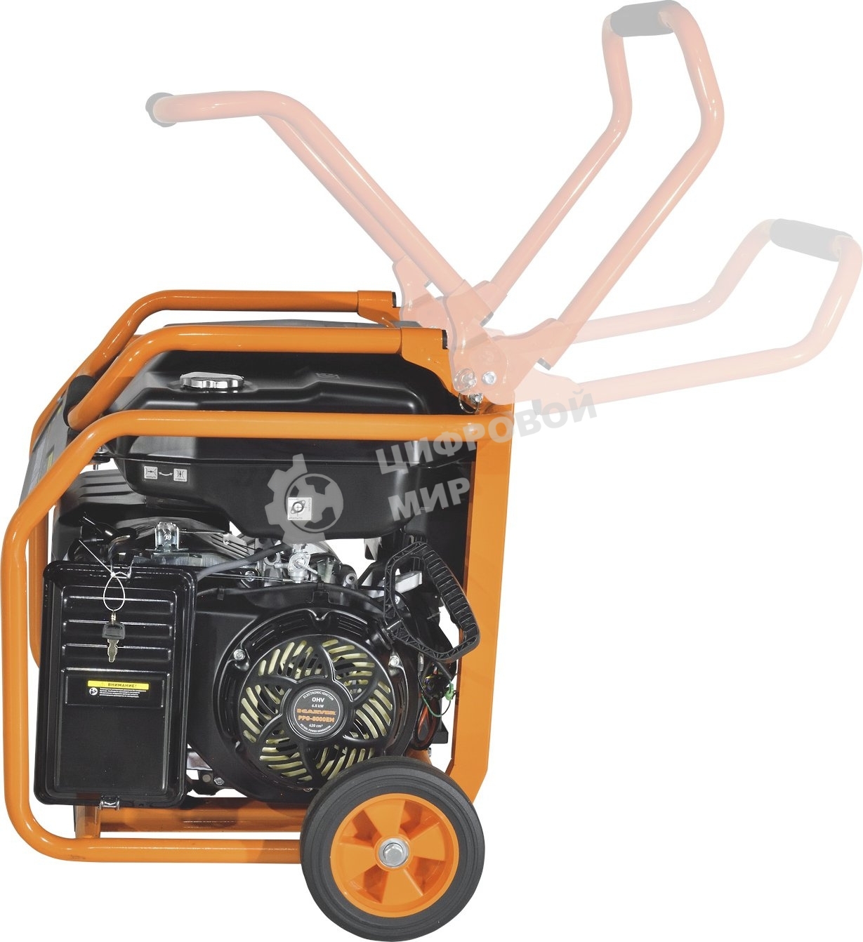Электрогенератор бензиновый Carver PPG-8000ЕM, 6.5 кВт, 74 дБ, 89 кг