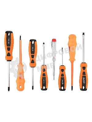 Набор отверток Sparta PH, SL - 5шт., д/эл. - 2шт., проб.эл.на 220В - 1шт., 8 предметов