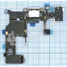 Шлейф разъема питания с аудио-разъемом для iPhone 5 белый