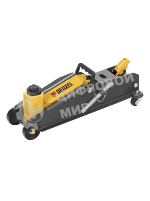 Домкрат гидравлический подкатной с фиксатором Denzel 3 т, 190-532 мм, SUV