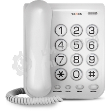 Телефон проводной teXet TX-262 светло-серый