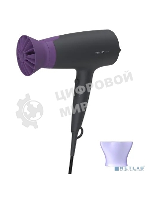 Фен Philips BHD351/10 черный, 2100 Вт, ионизация