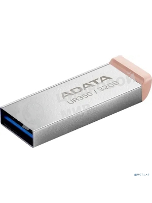 Флешка USB ADATA UR350 (UR350-32G-RSR/BG), 32G, USB 3.2, R/W 100/15, серебристый/коричневый