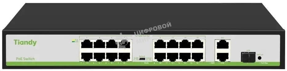 Коммутатор Tiandy TC-P3S019 Spec:H/1621/AT/180