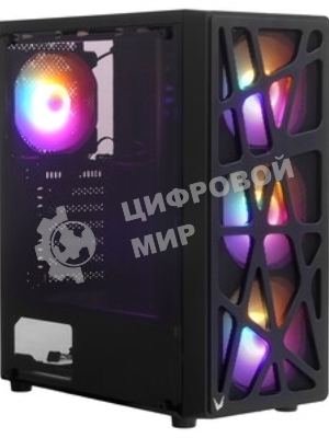 Компьютерный корпус Aerocool/Formula MANA черный без БП ATX 6x120мм 2xUSB 2.0 1xUSB 3.0 audio bott PSU