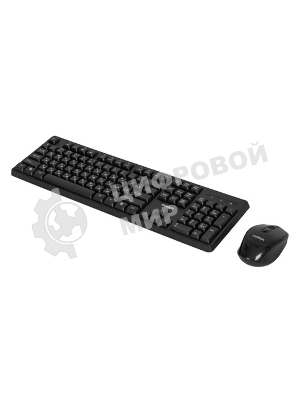 Комплект клавиатура+мышь Fusion GKIT-752 беспроводной, USB, 1000 DPI, чёрный