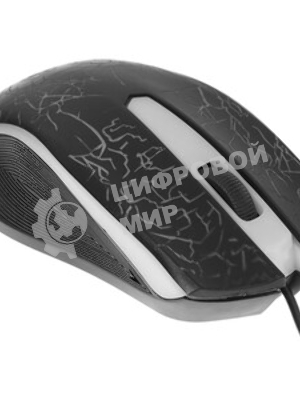 Мышь проводная Oklick 395M SHADOW черный, 1500 dpi, USB, кнопки - 3