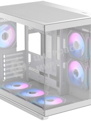 Компьютерный корпус Ocypus Iota C70 WH ARGb ATX/win/белый/6 ARGb fans/no PSU/Tempered Glass