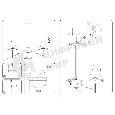 Люстра Ambrella light LH57123/5 SN/FR никель/белый матовый E14/5 max 40W D650*590