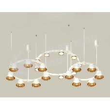 Светильник Ambrella light XR92082000/22 SWH/PYG/CL белый песок/золото желтое полированное/прозрачный GX53