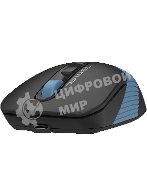 Мышь беспроводная A4Tech Fstyler FB10CS черный/синий, 2000 dpi, радиоканал, Bluetooth, USB, кнопки - 4