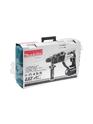 Перфоратор Makita DHR202RFE Перфоратор ак,SDS+, 18В,2х 3 Ач Li-ion,3реж,1.9Дж,0-4000у\м,3.5кг,чем,подсветка,совмест с 4 Ач Li-ion