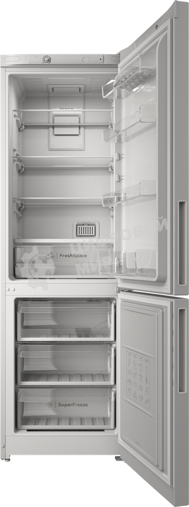 Холодильник Indesit ITR 4180 W белый двухкамерный 220/78л морозилка снизу