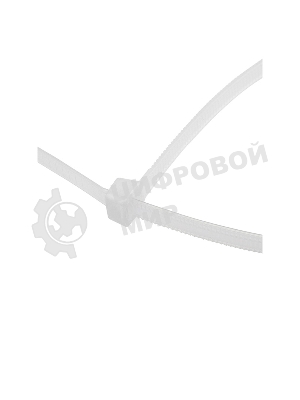 Хомут-стяжкa нейлоновая с тройным замком Rexant 350x4,8 мм, белая, упаковка 100 шт.