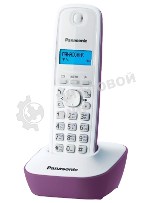 Телефон беспроводной (DECT) Panasonic KX-TG1611RUF (сиреневый) АОН, Caller ID,12 мелодий звонка,подсветка дисплея,поиск трубки