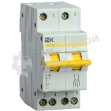 Выключатель-разъединитель трехпозиционный 2п ВРТ-63 25А ИЭК MPR10-2-025