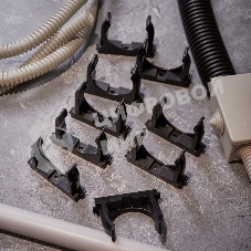 Крепеж-клипса для монтажного пистолета Rexant Ø 50 мм, черная (25 шт/уп)