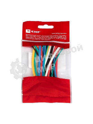 Набор трубок термоусадочных ТУТ 1/0.5; 1.5/0.75; 2/1; 2.5/1.25; 3/1.5 (6 цветов по 5шт 100мм) PROxima EKF tut-n-2-r