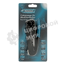 Клещи для обжима телефонных и компьютерных клемм Gross RJ45, 8P и RJ11/12, 6P, компакт., CAT5