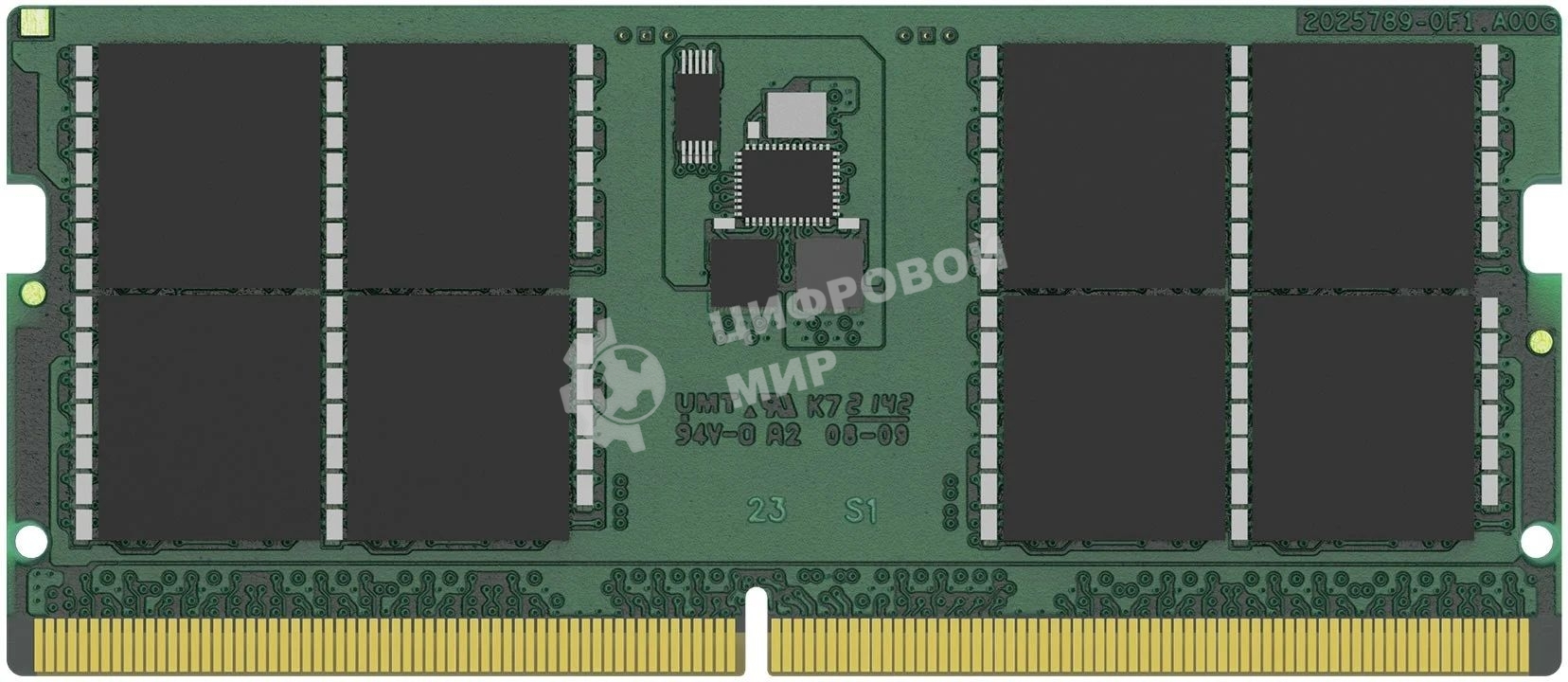 Оперативная память Kingston ValueRAM, DDR5, 32GB (1x32GB), 5600MHz, CL46, SO-DIMM