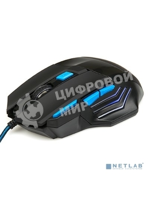 Мышь проводная Nakatomi MOG-21U черный, 2400 dpi, USB, кнопки - 7