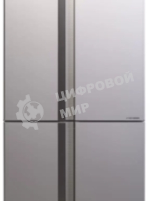 Холодильник Sharp SJGX98PWH белое стекло четырехкамерный 394/211л морозилка снизу, No Frost, Side by Side