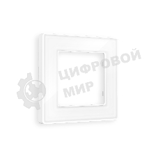 Рамка ALFA Arctic (Белый Стекло органическое) 1-ая AF580101