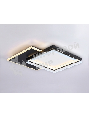 Светильник Ambrella light FA7723 WH/BK белый/черный 3000K-6400K 82W 500*500*70 (ПДУ РАДИО 2.4G)