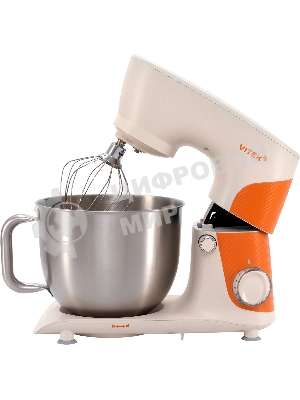 Миксер Vitek VT-PM0331 кремовый, стационарный, 1800 Вт, 5.5 л, 10 скоростей