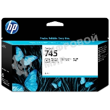 Картридж струйный HP 745 с чернилами фотографического черного цвета для принтеров Designjet, 130 мл