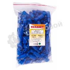 Разъем штекерный полностью изолированный Rexant штекер 4 мм 1.5-2.5 мм² (РШПи-п 2.5-4/РШИп 2-5-4) синий