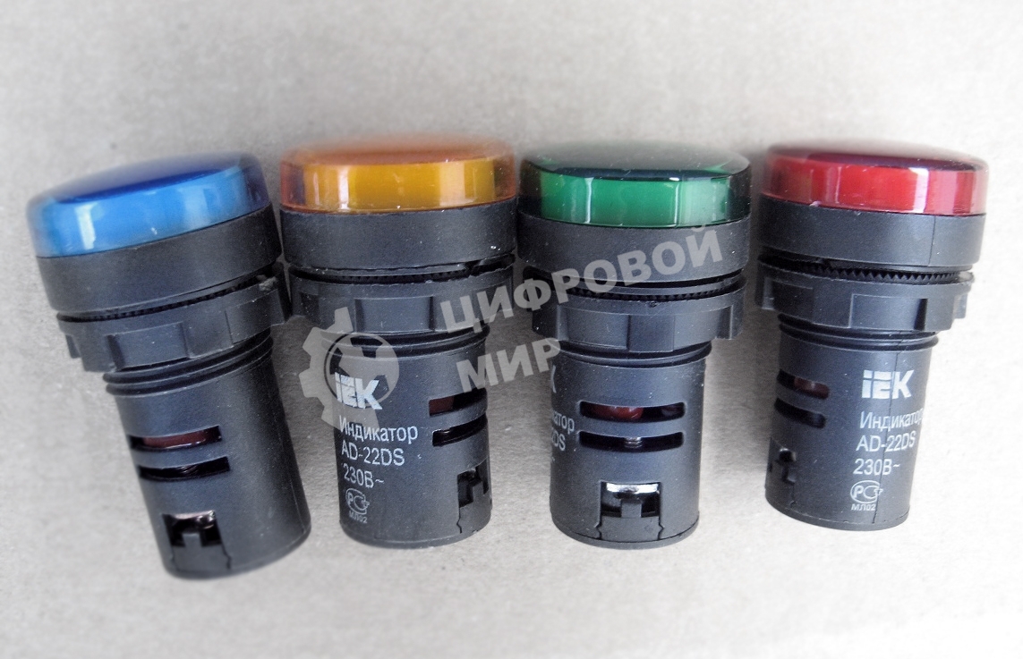 Арматура светосигнальная AD-22DS 24В AC/DC бел. IEK BLS10-ADDS-024-K01