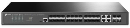 Коммутатор TP-Link JetStream 24-портовый управляемый SFP уровня 2+, 20 гигабитных SFP-портов и 4 гигабитных комбинированных порта SFP/RJ45
