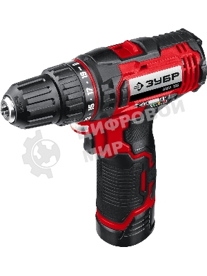 Дрель-шуруповерт Зубр ДШЛ-125-22, 12 В, 2 Ач, 30 Нм, щеточный