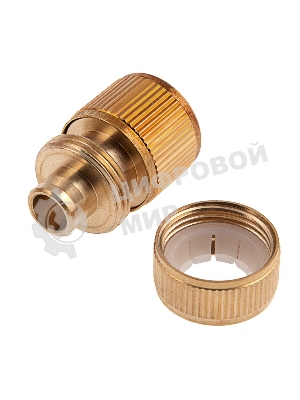 Соединитель латунный быстросъемный для шланга Palisad 1/2