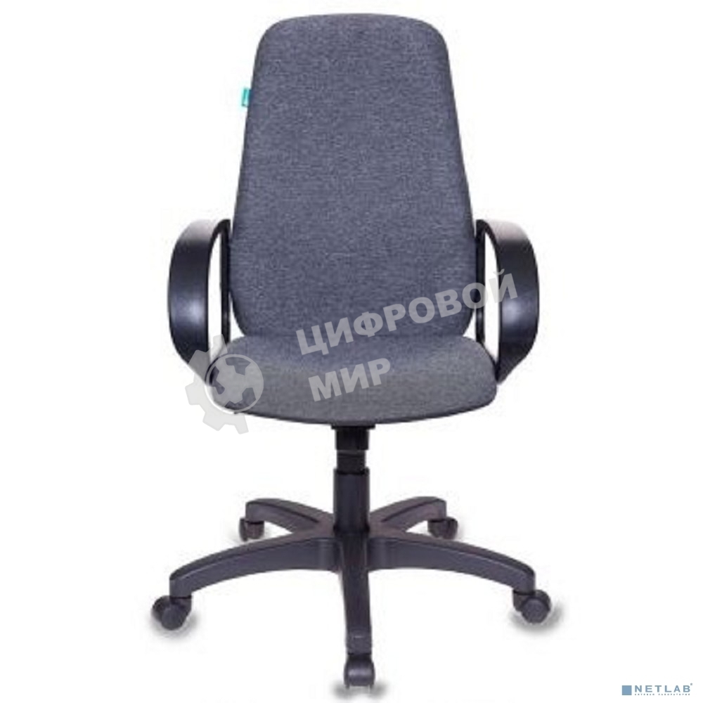 Кресло руководителя Бюрократ CH-808AXSN/Grey темно-серый 10-128 ткань, крестовина пластиковая