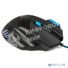 Мышь проводная Nakatomi MOG-21U черный, 2400 dpi, USB, кнопки - 7